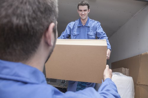 Removal van and moving boxes for London home relocations