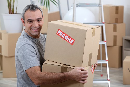 Team member reporting a safety concern during a removal job