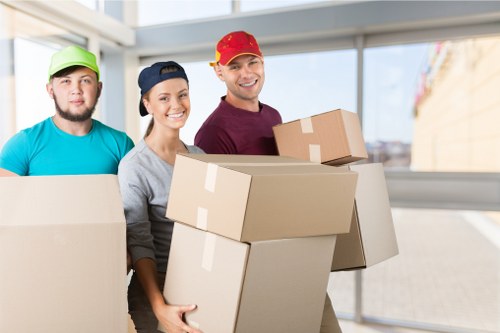 Professional van loading for a small move in central London