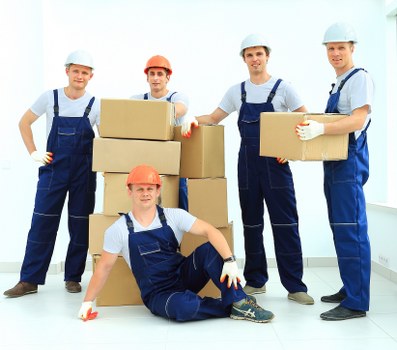 Packing materials and moving boxes prepared for a London relocation