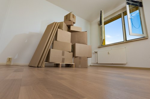 Organised moving preparation for a London property