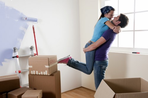 Careful loading of furniture into a London man and van vehicle