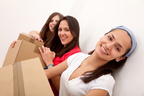 Packed moving van for a London collection and delivery job
