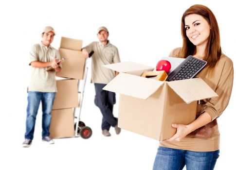 Furniture and boxes being loaded for transport in London