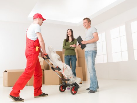 Local London moving team handling furniture and household items