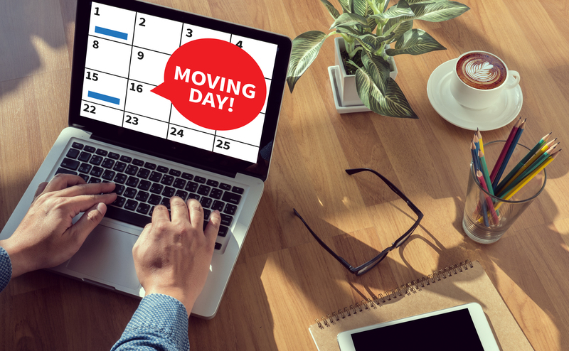 Careful loading of household items during a London move